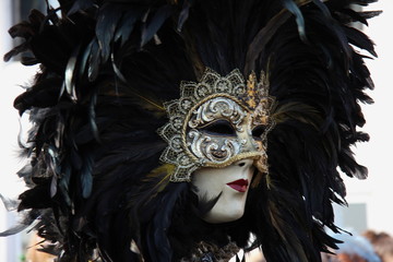 Walking in Venice during the carnival