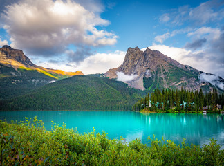 Emerald lake in Yoho Np, British Columbia, Canada