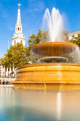 London, England - March 08, 2012: The National Gallery and Trafalgar Square in the afternoon.