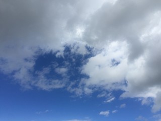 blue sky with clouds