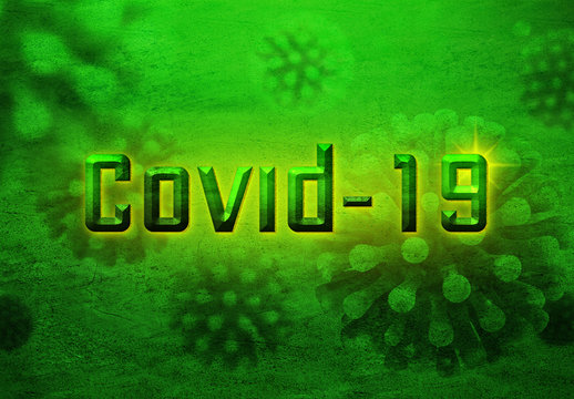 Green Pandemic Style Covid-19 Text Effect Mockup