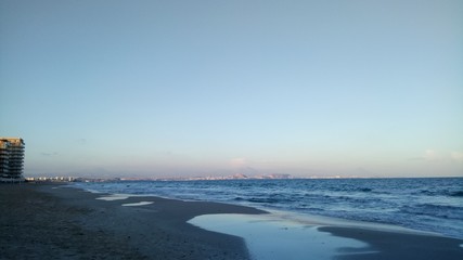 beach isolated at afternoon