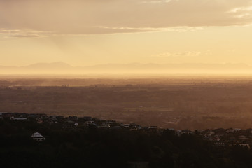 Cashmere Hill Lookout at Sunset in Christchurch