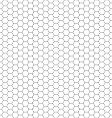 simple geometric background with hexagonal cell texture,  honeycomb grid seamless pattern, vector illustration with honey hexagon cells