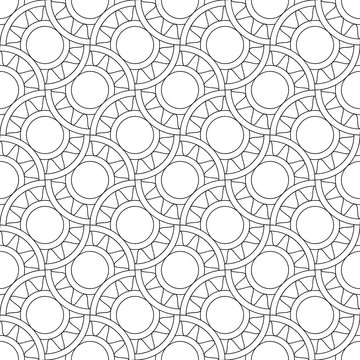 Modern geometric background. Repeating geometric pattern with circles.