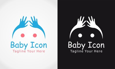 hand icon baby logo