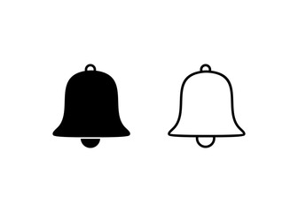 bell icon, Alarm bell sign and symbol vector design