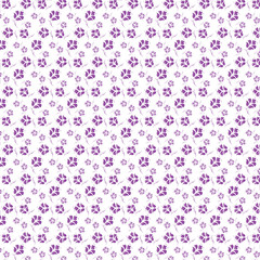 Abstract purple color floral seamless pattern vector on white background for tile, wall design.