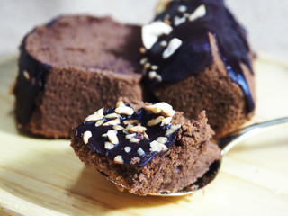 cake and chocolate cake withe grain and healthy style sweet tast food 