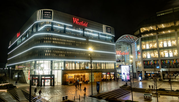 LONDON- Westfield London, A Large Scale Indoor Retail Centre In Shepherds Bush With Many High Street Fashion Brands