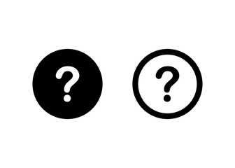Question mark icon, Question mark sign and symbol vector Design