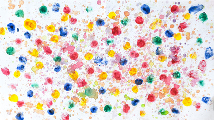 Silpa in beautiful colors Paint brush draw bright orange, fade pigment, dark spots, a favorite macro view.