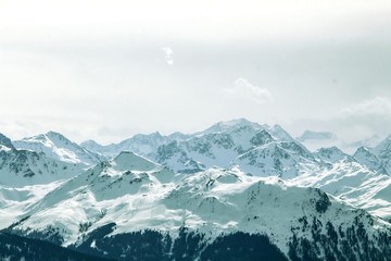 Montagne enneigée en Autriche