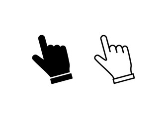 cursor icon, Hand cursor sign and symbol vector design