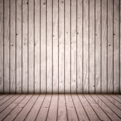 Concept or conceptual vintage or grungy gray background of natural wood or wooden old texture floor and wall as a retro pattern layout. A 3d illustration metaphor to time, material, emptiness,  age 