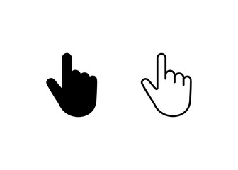 cursor icon, Hand cursor sign and symbol vector design