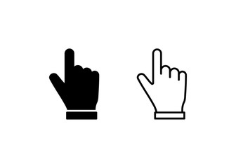 cursor icon, Hand cursor sign and symbol vector design
