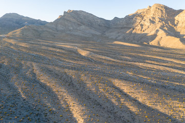 Incredible rock formations are showcased in the Red Rock Canyon National Conservation Area, Nevada. This beautiful region is just outside of Las Vegas and is popular for hiking and rock climbing.