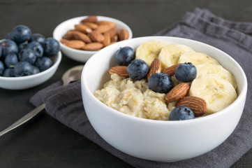 healthy oatmeal porridge for Breakfast.