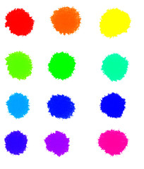 punti colore pennello 