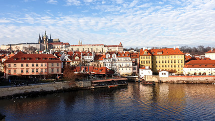 Obraz premium prague castle and charles bridge