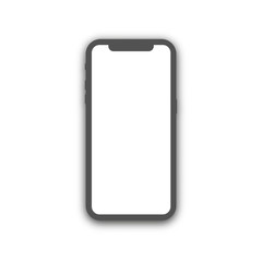 Smartphone icon in a flat style. Mobile phone isolated on a white background. Phone symbol for the design of your website, logo, application, interface. Vector illustration