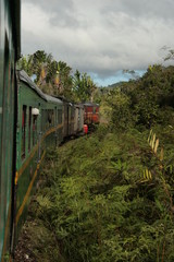 train voyage Asie Madagascar vert nature couleur jungle transport paysages collines montagnes 