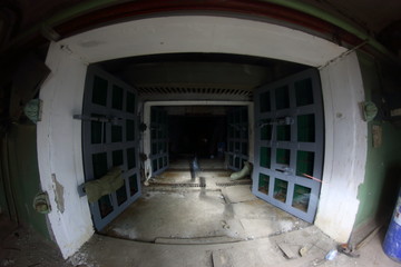 gray bomb shelter security doors