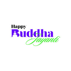 Happy Buddha Purnima Banner, Happy Buddha Jayanti Banner - Illustration