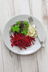 julienne beetroot salad