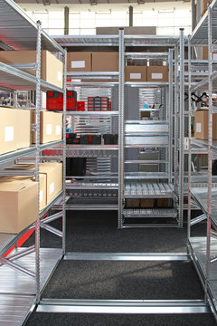 Modular Metal Shelving Storage Room