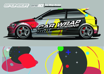 racing background for car graphic. abstract star shape with grunge camouflage design for vehicle vinyl wrap 
