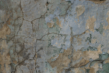 texture of an old wall with cracks