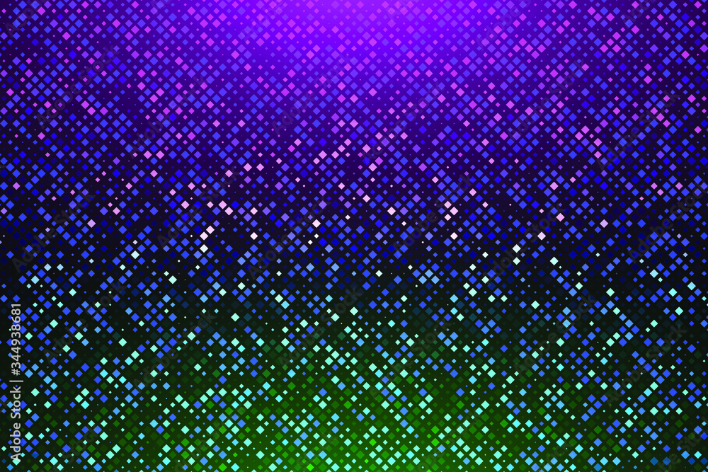 Poster abstract futuristic background consisting of small squares and pixels. technology illustration.