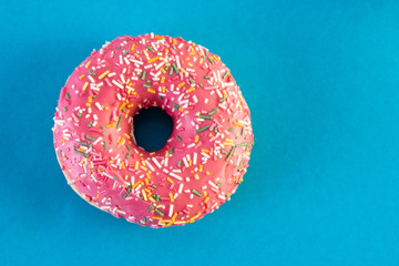 rose donut with colorful topping