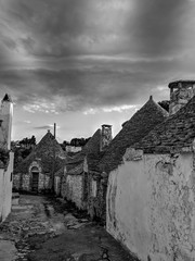 Black and White Photography of a Trulli in Alberobello, Puglia, Italy