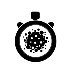 Coronavirus dans un chronomètre