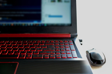Illuminated Keyboard for gaming. Backlit keyboard with versatile color schemes.