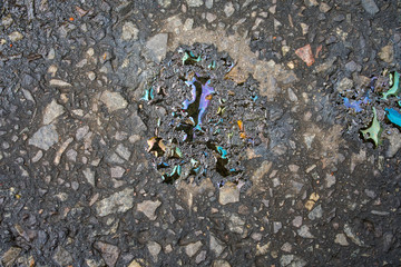 Strassenbelag im Detail. Betonkunst. Grafische Darstellung von Strasse, Gehweg, Asphalt und...