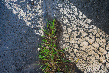 Strassenbelag im Detail. Betonkunst. Grafische Darstellung von Strasse, Gehweg, Asphalt und...