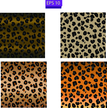 Leopard, Print, EPS 10, pattern, animal, skin, Clip art,	
