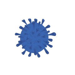Virus. Coronavirus. Particella di virus. Covid-19. Sars 2. Blu