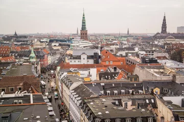 Deurstickers aerial view of Copenhagen Denmark © Zach
