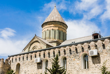 The Svetitskhoveli Cathedral, Eastern Orthodox cathedral in the historic town of Mtskheta, Georgia