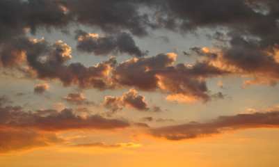 clouds at sunset