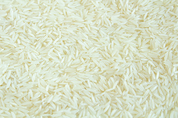 Extra long basmati rice with a specific aroma. Dry rice Close-up