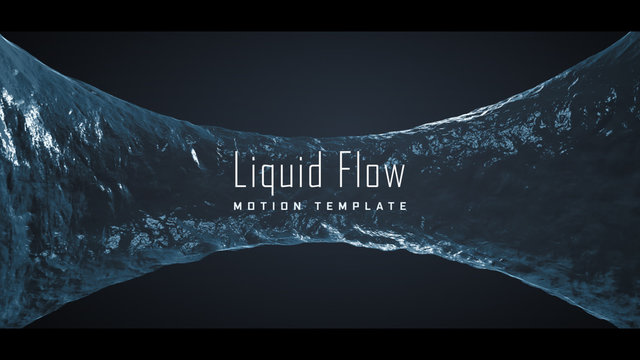 3D Liquid Flow Title