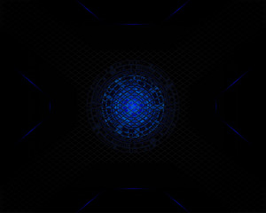 abstract blue background with circles