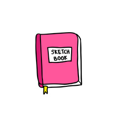 sketchbook doodle icon, vector illustration