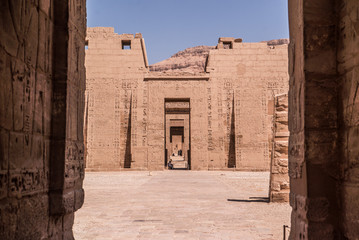entrance to temples in Luxor Egypt - obrazy, fototapety, plakaty
